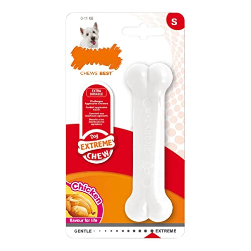 Nylabone 3 Pack of DuraChew Bone Dog Toy, XL/Giant, Chicken Flavor, Made in The USA