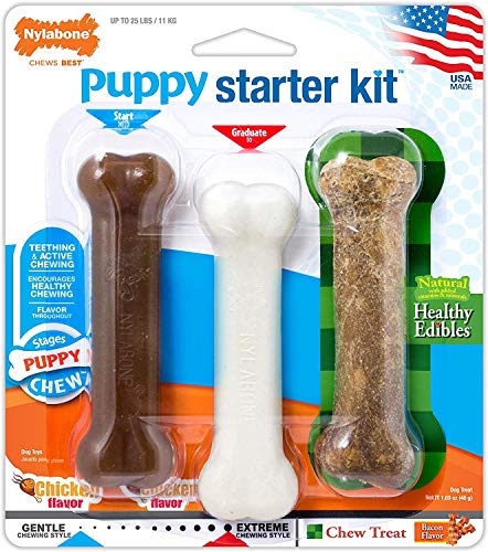 NYLABONE PUPPY STARTER KIT 3-PK