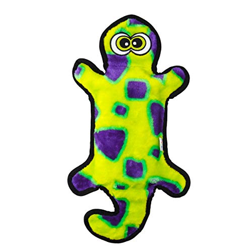 Outward Hound Invincibles Yellow Gecko Plush Dog Toy, Large