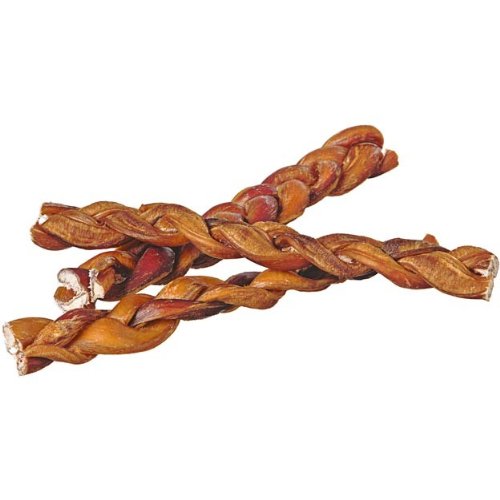 Pawstruck All-Natural 9” Braided Bully Sticks for Dogs - Tough Long Lasting, Rawhide Free, Low Odor Dental Chew Treat for Aggressive Chewers - Healthy Grain Free Single Ingredient - 50 Count