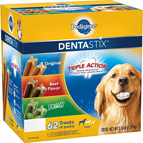 Pedigree DentaStix Dog Treats Variety Pack, 62 ct. (3.34 lbs.) (4 Pack)