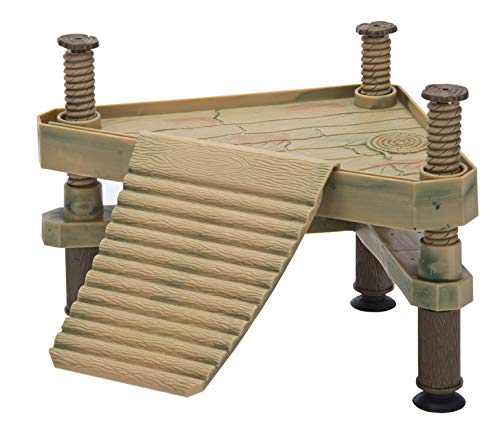 Penn-Plax Reptology Floating Turtle Pier and Basking Platform – Decorative, Functional, and Naturally Inspired – Small Size (Model Number: REP602)