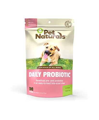 Pet Naturals Daily Probiotic, Digestive Support for Dogs, Duck Flavor, 60 Chews