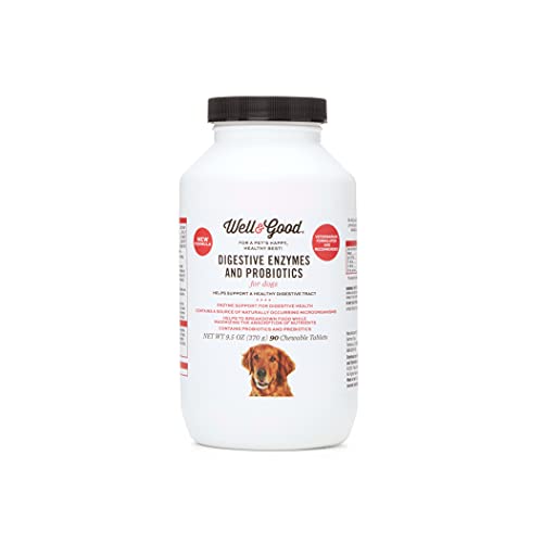 Petco Brand - Well & Good Digestive Enzymes and Probiotics Chewable Tablets for Dogs, Count of 90