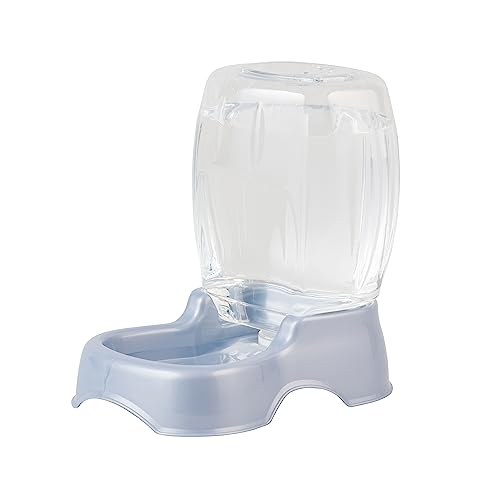 Petmate Pet Cafe Waterer Cat and Dog Water Dispenser 4 Sizes, Pearl White, Made in USA