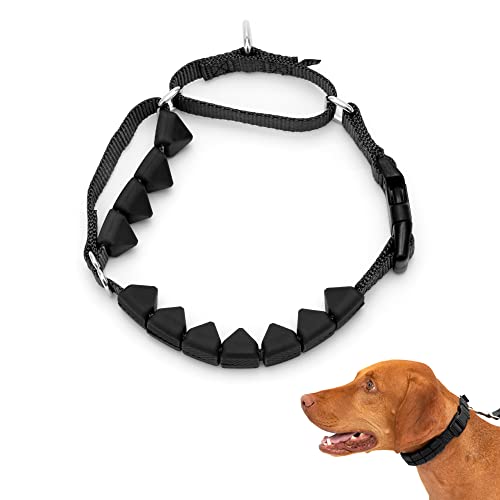 PetSafe Soft Point Training Collar - Helps Stop Pulling - Safer Than Prong or Choke Collars - Teaches Better Leash Manners - No Pull Training Collar with Rubber Points for Dogs - Medium, Black