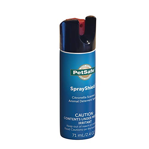 PetSafe SprayShield Animal Deterrent - Citronella Dog Repellent Spray – Ranges up to 10 ft - 2.4 oz / 71 mL - Protect Yourself and Your Pets