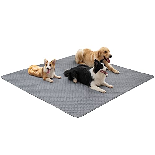 PJYuCien Washable Dog Pee Pads, 72"x72" Extra Large, Non-Slip Pet Playpen Mats with Fast Urine Absorption, Reusable Puppy Wee Training Pads for Whelping