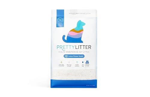 PrettyLitter Lotus Flower Scented Health Monitoring Cat Pet Litter (8 lbs)