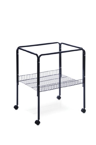 Prevue Pet Products Rolling Stand with Shelf, Black Small