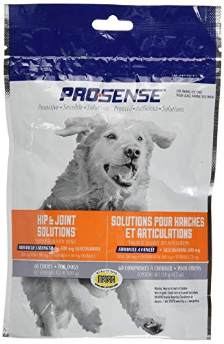 ProSense Hip and Joint Solutions 60 Count, for Dogs, Advanced Strength Glucosamine Chews