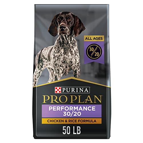 Purina Pro Plan High Calorie, High Protein Dry Dog Food, 30/20 Chicken & Rice Formula - 50 lb. Bag