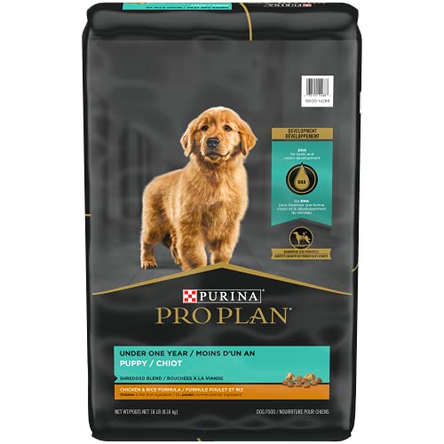 Purina Pro Plan High Protein Puppy Food Shredded Blend Chicken & Rice Formula - 18 lb. Bag