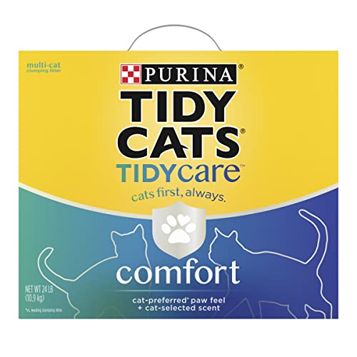 Purina Tidy Cats Tidy Care Comfort Scented Clumping Cat Litter Odor Control Low Dust Formula - 24 lb. Box