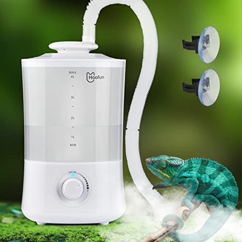 Reptile Humidifiers Terrariums Mister Fogger: 4.5L Large Size Ideal Water Tank with Extension Tube/Hose-Reptile Fogger for Snake Gecko Chameleon and so on