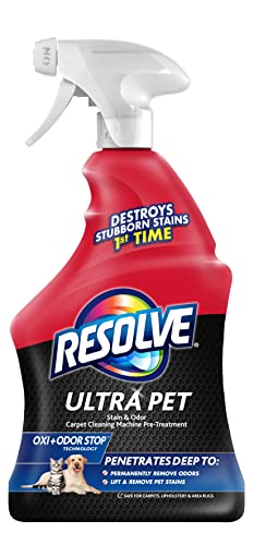 Resolve Ultra Pet Stain and Odor Remover Spray, Pet Stain and Odor Remover, Carpet Cleaner, 32oz