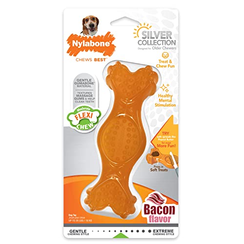 Senior Flexi Dog Chew Fill & Treat, Bacon, Medium Breeds