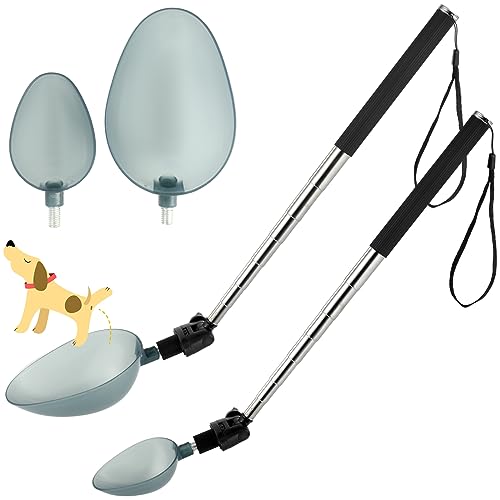 Silkfly 2 Set Dog Cat Urine Collector Telescopic Dog Urine Catcher Dog Pee Catcher Extends to 42 Inch Urine Collection Containers to Collect for Dogs Cat Urine Testing