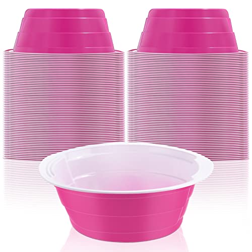 Skylety 60 Pcs Disposable Cat Food Bowls Plastic Dog Pet Food Bowl 22oz 2.75 Cup Small Travel Bowl Puppy Bowls Pet Party Supplies for Home Outdoor Feral Cat Feeding Station, for Dry/Wet Food Water