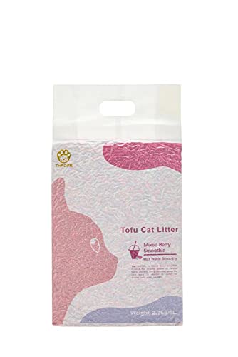 THFOPS Tofu Cat Litter, Flushable, 100% Natural and Biodegradable, Quick Clumping and Dust Free, Odor Control Ultra Absorbent, Strong Deodorizer with Maximum Water Solubility,6 lbs/Bag