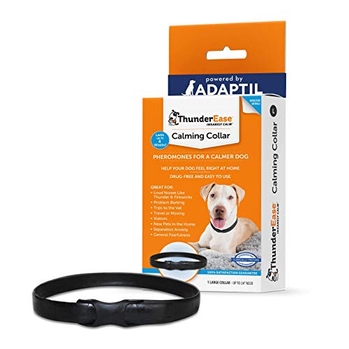 ThunderEase Calming Anti Anxiety Pheromone Collar for Dogs (Large)