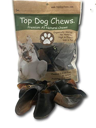 Top Dog Chews – Cow Hooves, 25 Pack, Natural Dog Bone, for Large, Medium, or Small Dogs, Made in USA