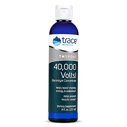 Trace Minerals | 40,000 Volts Liquid Electrolyte Concentrace Drops | Supports Normal Body Hydration, Muscle Stamina and Energy | Ionic Minerals, Magnesium, Potassium | 48 Serving Bottle (Pack of 1)