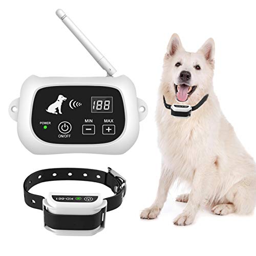 UTOPB Wireless Dog Fence, Electric Wireless Dog Fence System for Dog, Pets Dog Containment System Boundary Container with IP65 Waterproof Dog Training Collar Receiver …