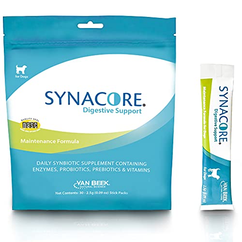 Van Beek-Natural Science Synacore Canine - All Natural Formula to Provide Immune Support for Dogs & Help Maintain Digestive Health - Probiotics and Vitamins for Dogs - Pet Products - (30 Count)