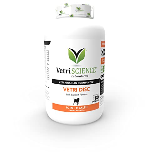 VetriScience Vetri Disc Spine and Back Support Formula with Chondroitin for Dogs - Joint Health and Mobility Support for Small Medium and Large Dogs