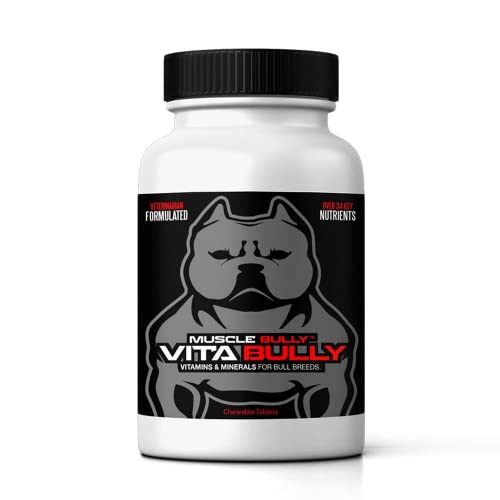 Vita Bully Vitamins for Bully Breeds: Pit Bulls, American Bullies, Exotic Bullies, Bulldogs, Pocket Bullies, Made in The USA (60 Vitamins)
