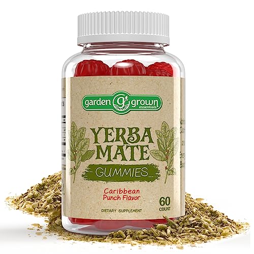 Yerba Mate Gummies 60,000 MG High Potency - Tastier, More Effective Way for Yerba Mate Benefits - All Natural Energy, Power, Focus and Clarity Boosting Supplement - Made in The USA 60 Count