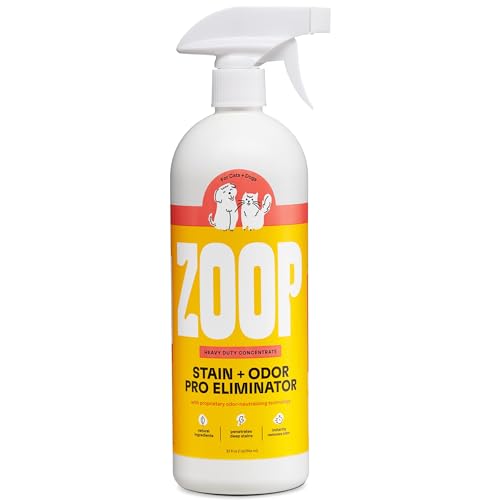 Zoop Pet Odor Pro Eliminator Spray for Strong Pet Odors, Natural, Powerful Heavy Duty Formula. Removes Pet Urine Odor, Safe for All Surfaces - 32 oz. (Stain & Odor Eliminator - 32 OZ)