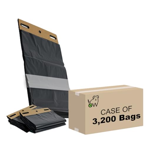 3,200 Commercial ONEpul® dog waste header bags - 30% larger than standard roll bags - (32 headers of 100 bags = 3,200 bags)