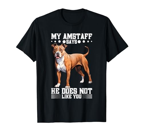 American Staffordshire Terrier Dog Food Amstaff Mama T-Shirt