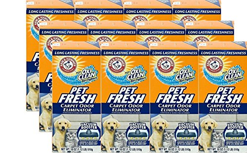 Arm and Hammer Pet Fresh Carpet Odor Eliminator Plus Oxi Clean Dirt Fighters, 16.3 oz, (12 Pack)