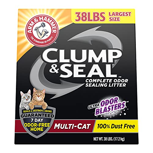 Arm & Hammer Clump & Seal Litter, Multi-Cat Litter 38 lb.