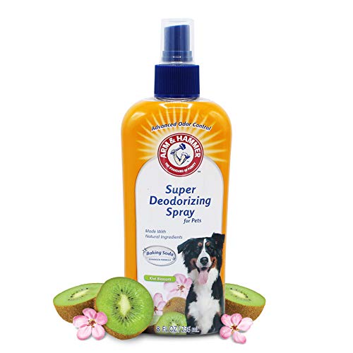 Arm & Hammer for Pets Super Deodorizing Spray for Dogs | Best Odor Eliminating Spray for All Dogs & Puppies | Fresh Kiwi Blossom Scent That Smells Great, 8 Ounces