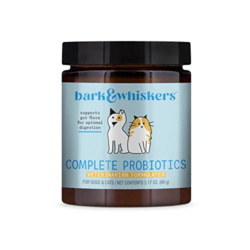 Bark & Whiskers Complete Probiotics, for Dogs and Cats, 3.17 oz (90 g), Supports Immune Function, Digestive Support, Veterinarian Formulated, Non GMO, Dr. Mercola