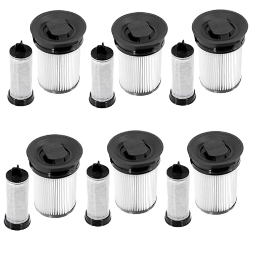 BBT BAMBOOST Filter Replacement Parts Fit for Miele TriFlex HX1, HX1 Pro, HX2, HX2 Pro, HX1 & HX2 Cat&Dog Stick Vacuum (6 Pack)