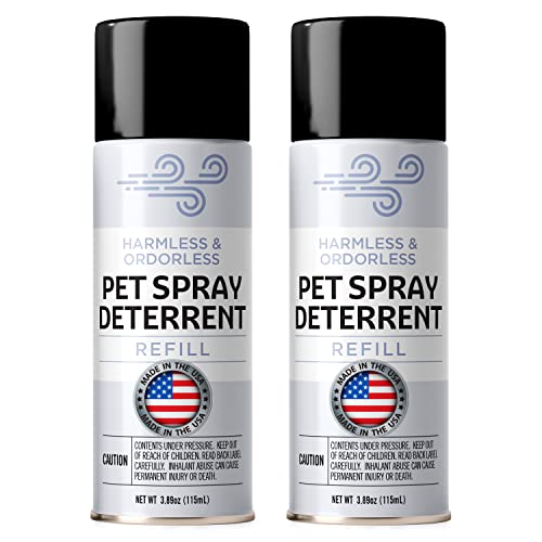 Berkland [2 Pack] Refill for PetSafe SSSCat Spray Deterrent Device - Non-VOC Dog & Cat Spray Deterrent - Family-Safe Cat Deterrent for Counters & Trouble Areas - Made in The USA - 7.88oz Total