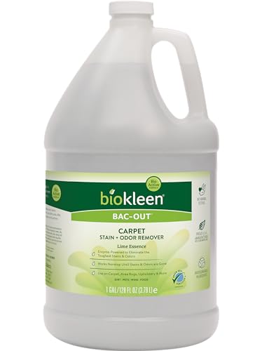 Biokleen Bac-Out Enzyme Stain & Odor Remover - 128 Ounces - Destroys Stains & Odors Safely, for Pet Stains, Laundry, Diapers, Wine, Carpets, & More, Eco-Friendly, Non-Toxic