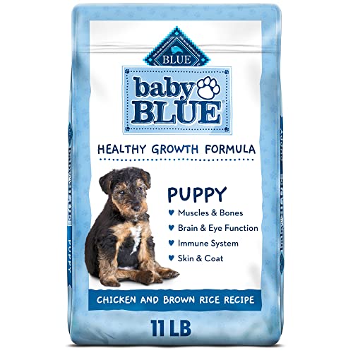 Blue Buffalo Baby Blue Healthy Growth Formula Natural Puppy Dry Dog Food, Chicken and Brown Rice Recipe 11-lb