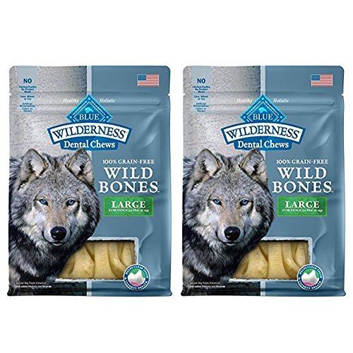 Blue Wilderness Grain Free Wild Bones Dental Chews (2 Pack) - Large