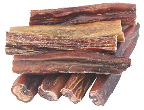 Boulder Dog Food Company Bison Chews, 4 Inches (7 oz) - Bully Sticks for Dogs Made in USA, No Hide Dog Chews, Grain Free Dog Treats, Healthy Dog Treats, Bully Sticks Odor Free, Pizzle Sticks for Dogs