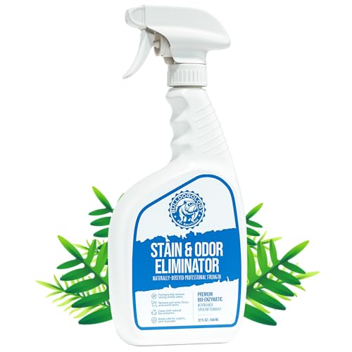 Bulldogology Bio-Enzymatic Pet Stain & Odor Remover - Pet Carpet Enzyme Cleaner for Cat and Dog Pee, Pet Stain Remover for Carpet and Floors, Dog Stain Remover and Odor Neutralizer (32 oz)