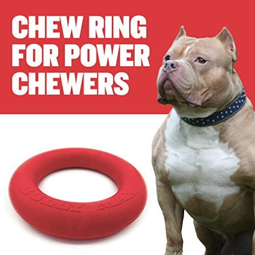 Bully Max Chew Ring Toy Long Lasting Dog Chew Toy for Power Chewers, Big Dogs, & Pit Bulls. Improves Mental Health, Keeps Dogs Busy for Hours.