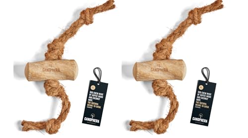 Canophera Dog CHEW Made of Coffee Wood and Coconut Rope (Xtra Large) - 2 Pack