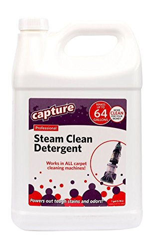 Capture Professional Steam Clean Detergent for All Machines - Home, Car, Dogs & Cats Pet Carpet Cleaner Solution - Strength Odor Eliminator, Stains Spot Remover (1 Gallon)