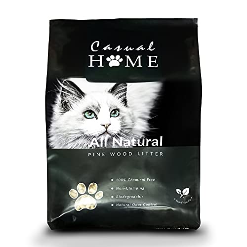 Casual Home 100% Natural Pine Wood Non-Clumping Cat Litter Wood Pellets